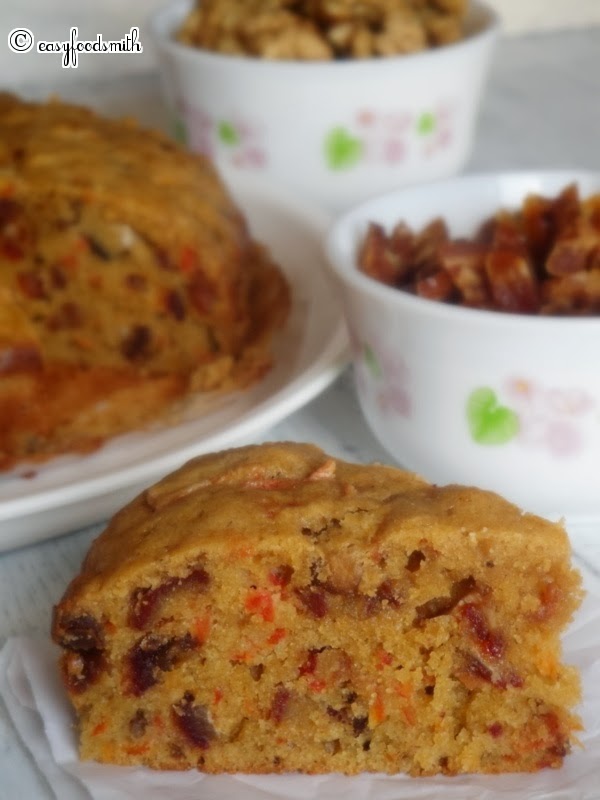 WHEAT FLOUR DATES WALNUTS & CARROT CAKE Easy Food Smith