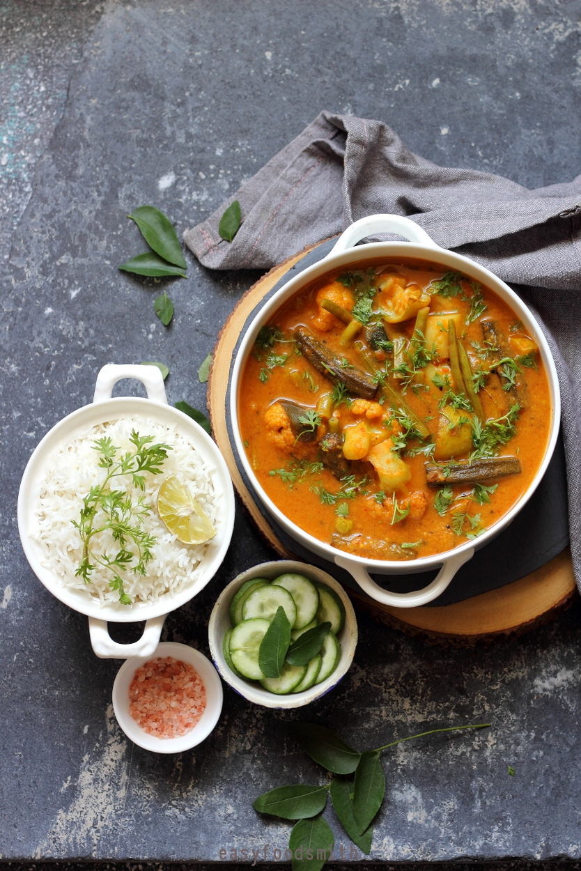 SINDHI KADHI – सिंधी कढ़ी (Spicy & Tangy Vegetable Chickpea Flour Curry)