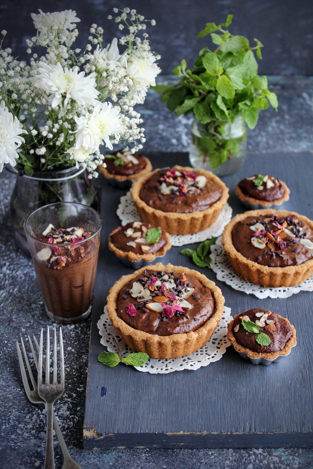 CHOCOLATE CHIA MOUSSE TARTLETS